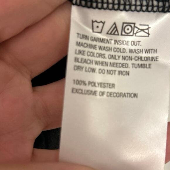 G By Giuliana Black Sleeveless Tie Neck Lace Trim Satin Top Large New - Picture 11 of 12